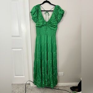 Love the Label Green Tiered Maxi Dress